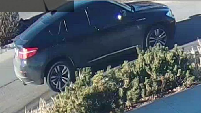 A photo of the vehicle allegedly used by the shooters who killed Harpreet Singh Uppal and his son | X/@EdmontonPolice