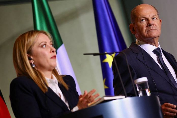 Germany's Scholz, Italy's Meloni make for unlikely partners at summit ...