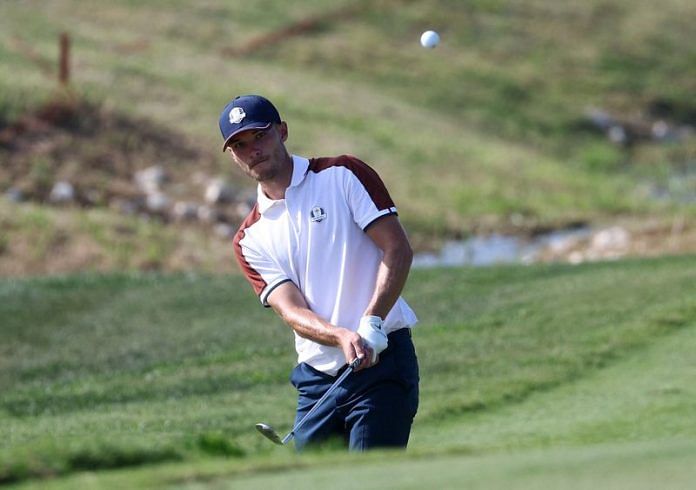 Golf-Hojgaard claims halfway lead at DP World Tour Championship ...