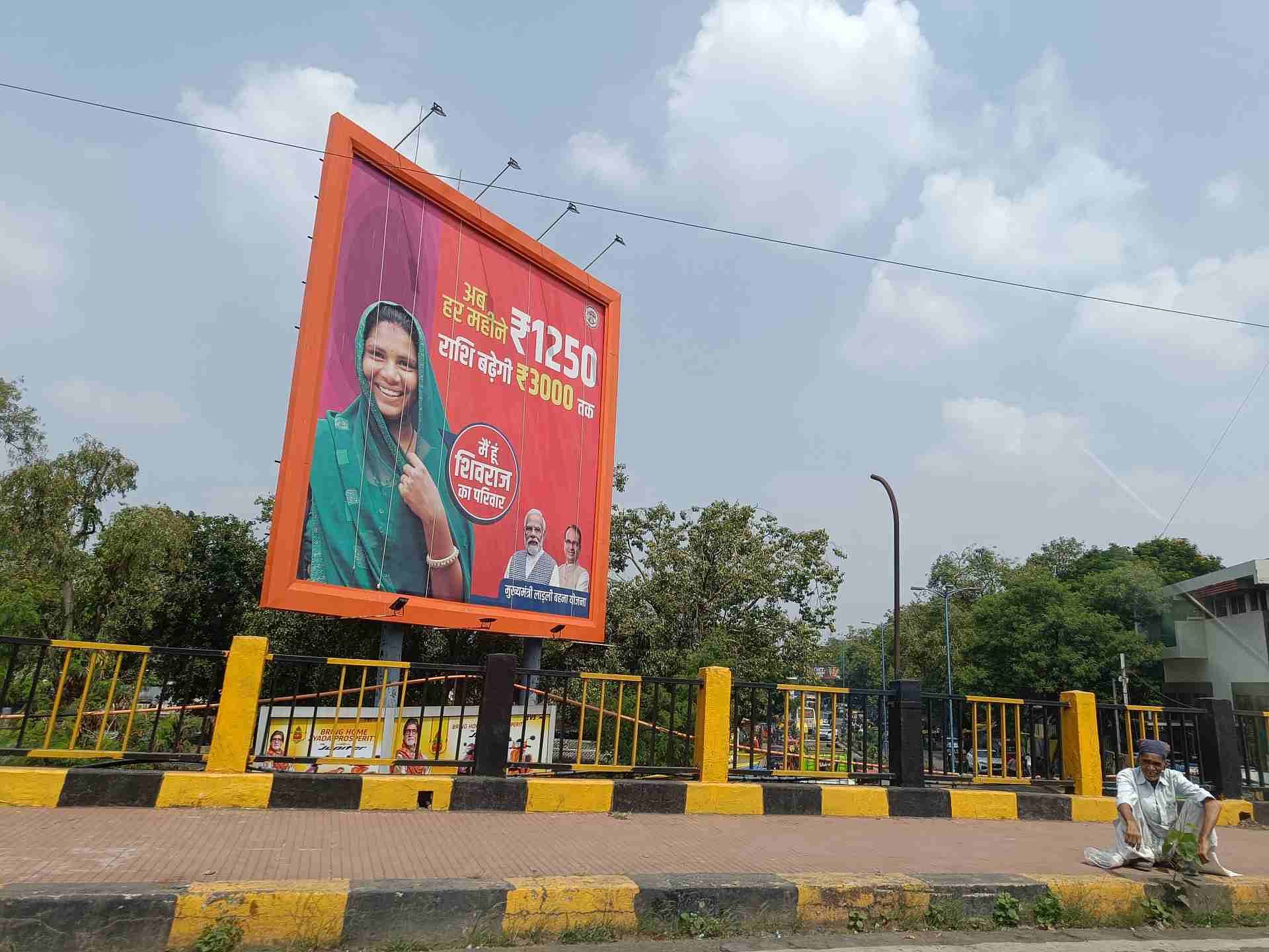 A hoarding promoting the Ladli Behna scheme | Krishan Murari | ThePrint