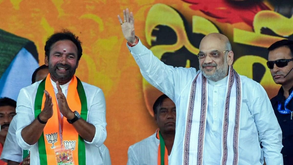 File photo of Union ministers G Kishan Reddy (L) and Amit Shah (R) | ANI