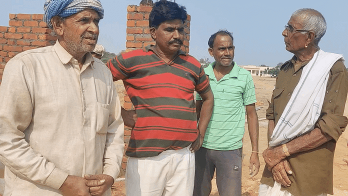 Labourers at a construction site in Sikar's Kushalpura village | Amogh Rohmetra | ThePrint