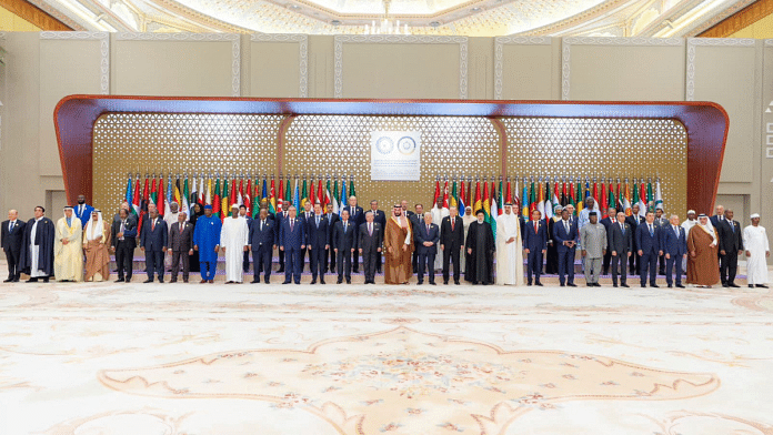 Heads of states during the Organisation of Arab League & OIC joint summit in Riyadh, Saudi Arabia, Saturday | Saudi Press Agency/Handout via Reuters