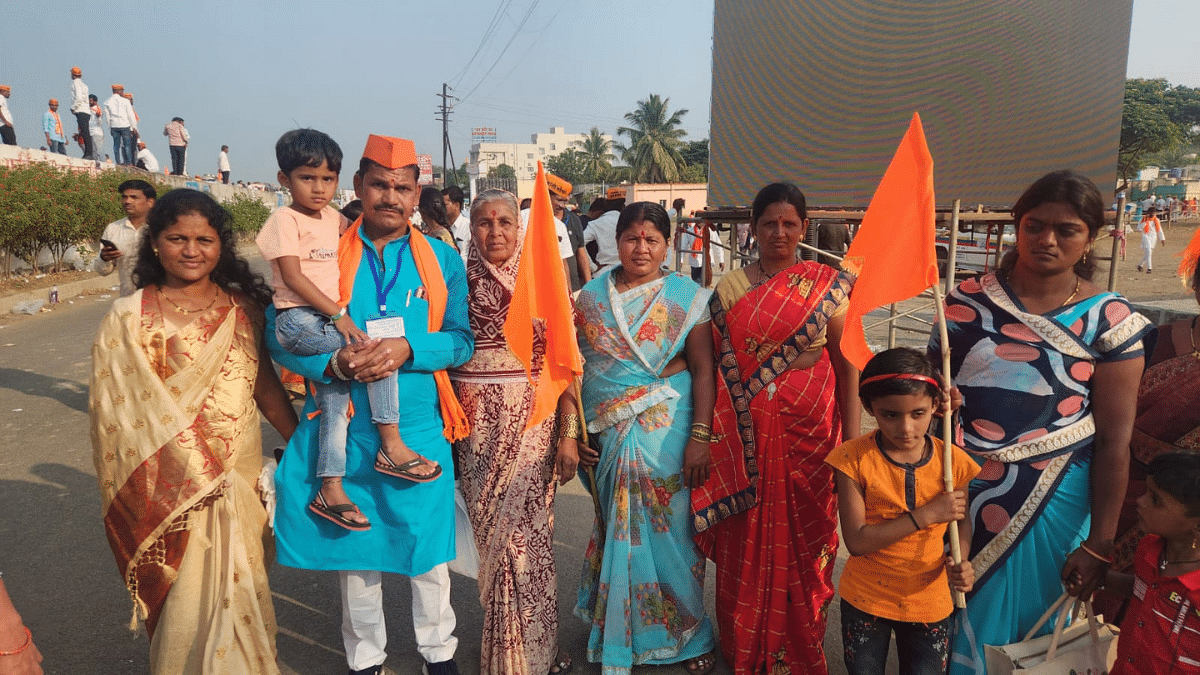 Jalinder Mahadev Chaudhary, a resident of Varvand, attended Jarange-Patil's rally with 12 members of his family | Purva Chitnis | ThePrint