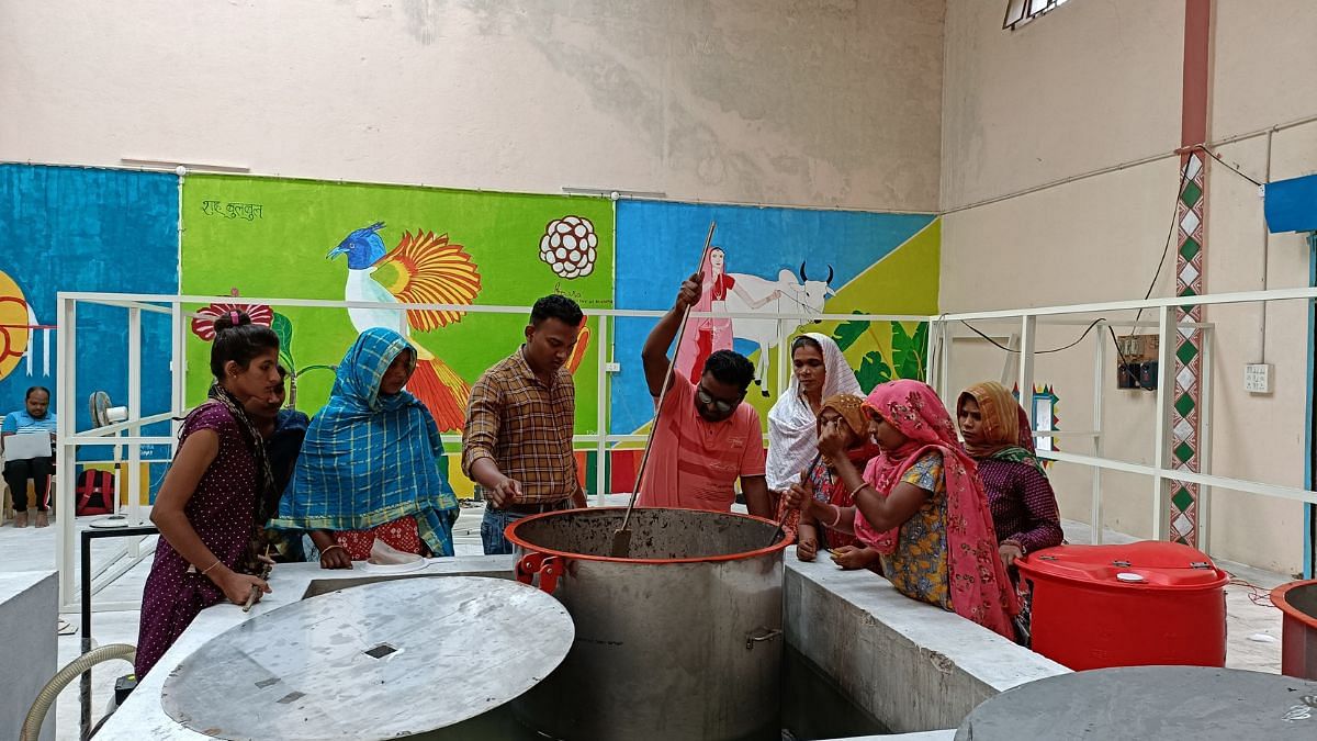 Workers at the Mond plant processing mahua liqour | Iram Siddique, ThePrint