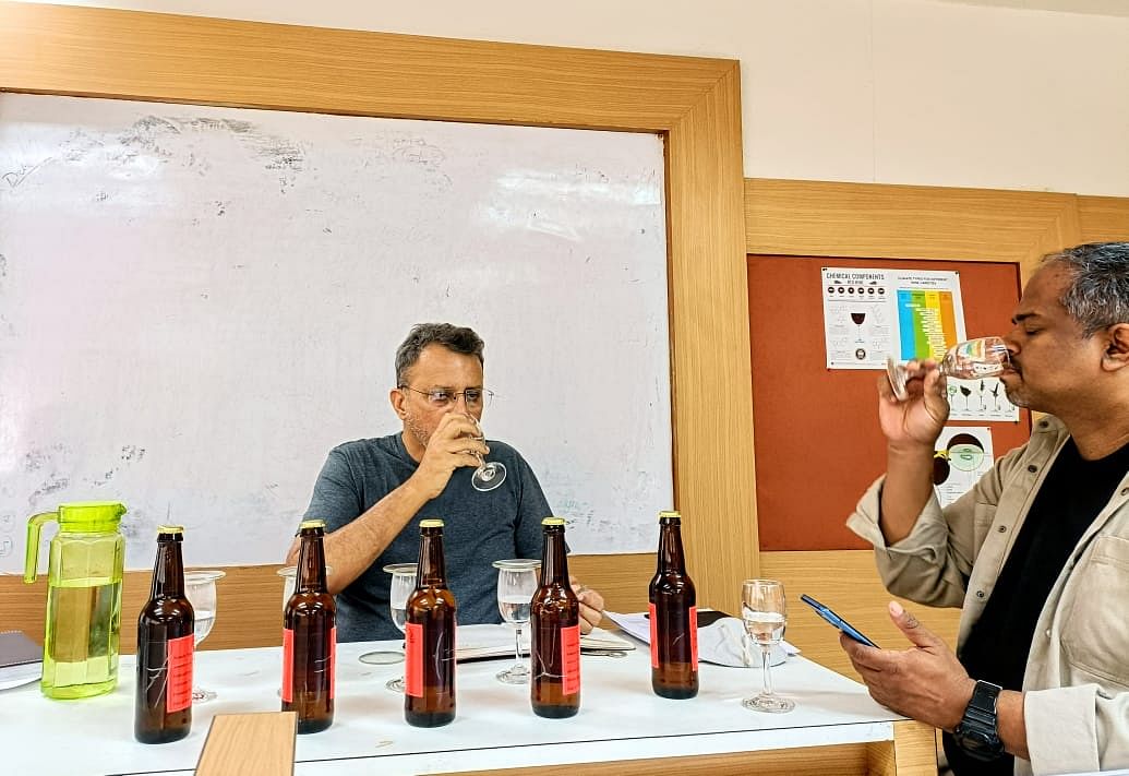 Aniruddha Mookerjee during tasting session | Iram Siddique, ThePrint