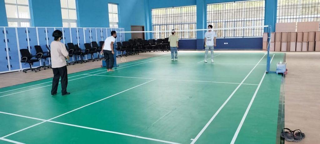 Nagaland medical college badminton court 