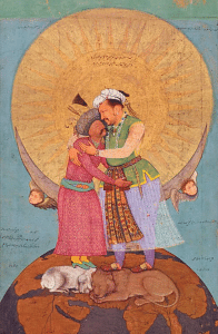 Jahangir Embracing Shah Abbas | From the St. Petersburg Album Signed by Abu’l Hasan (act. 1600–30) | India, Mughal dynasty, ca. 1618 | By special arrangement