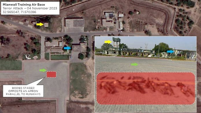 Possible geolocation of the bodies of terrorists killed in Mianwali attack | Damien Symon | @detresfa_/Twitter