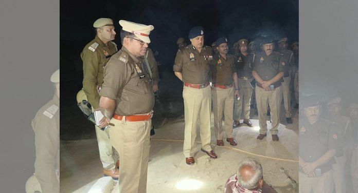 Caption: Police officers at the spot | Image by special arrangement