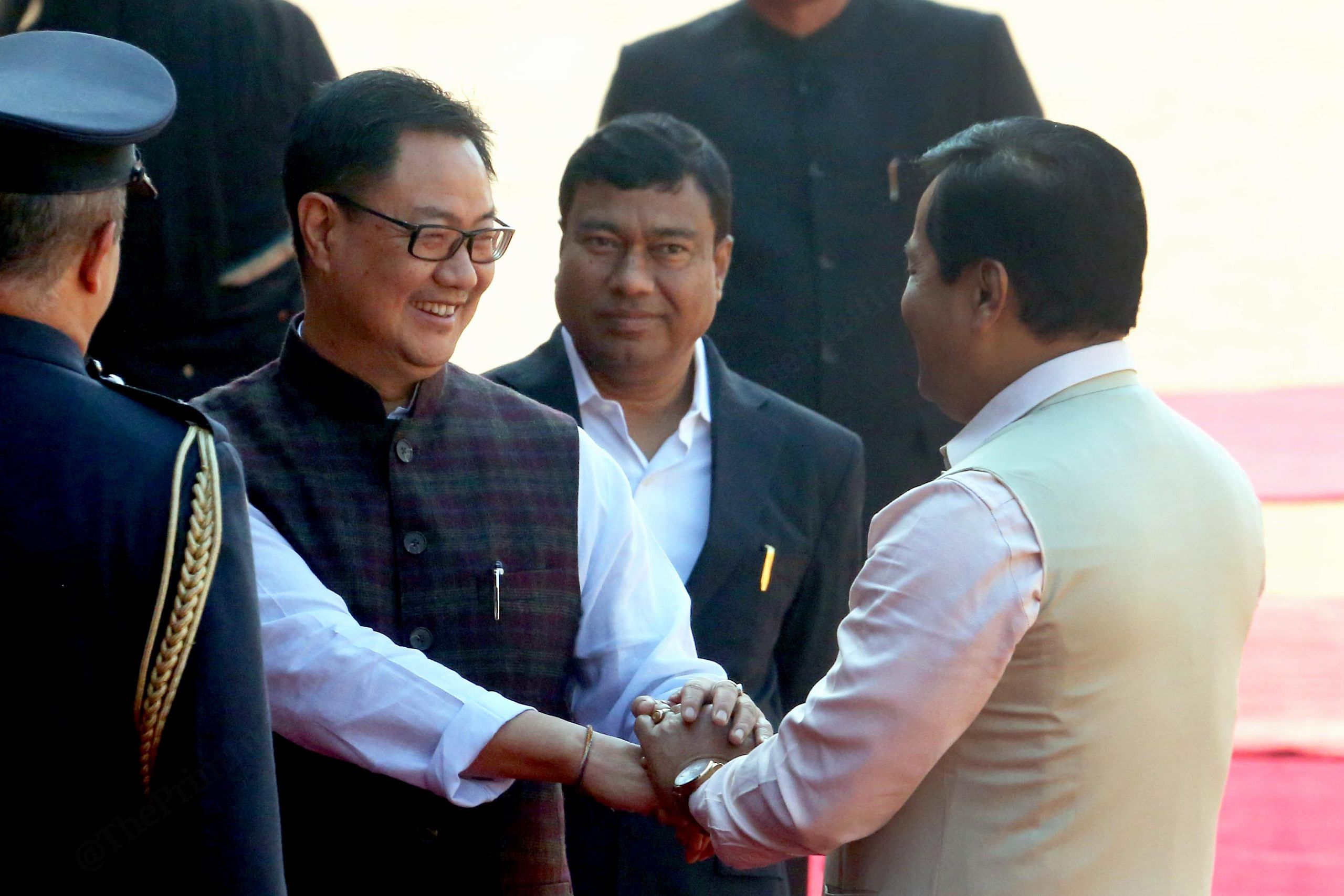 Cabinet ministers Kiren Rijiju and Sarbananda Sonowal | Praveen Jain | ThePrint