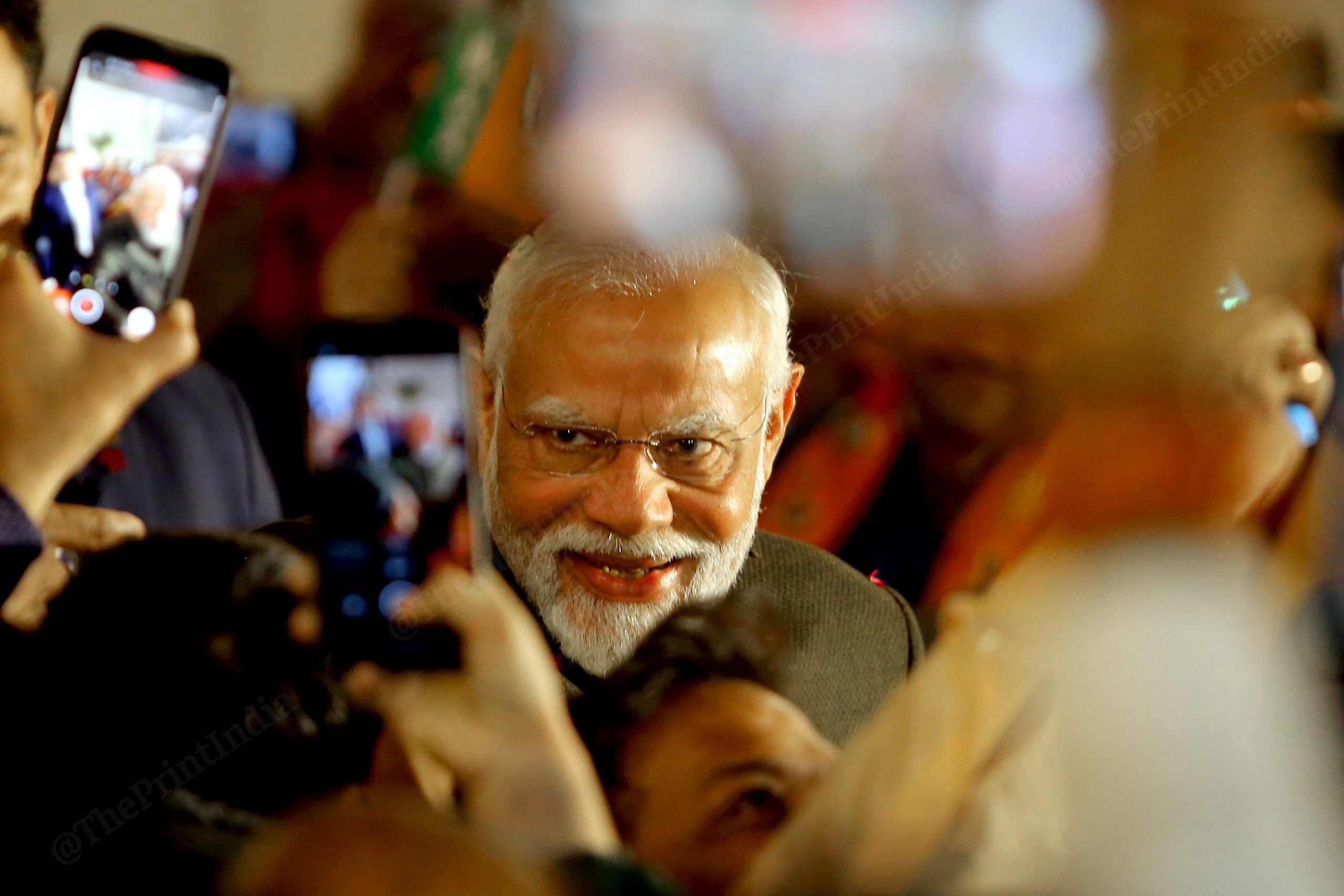 Prime Minister Narendra Modi at BJP headquarters | Praveen Jain | ThePrint