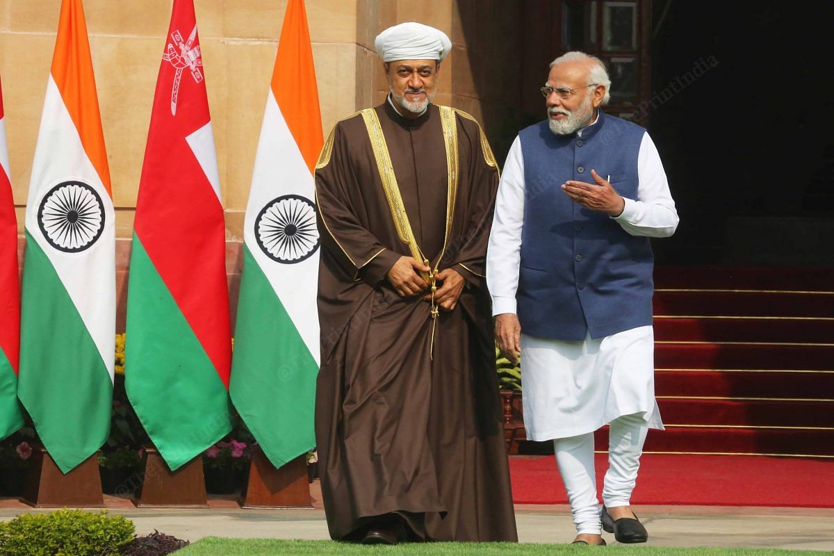 PM Modi and Sultan Haitham bin Tarik held bilateral talks at Hyderabad House | Photo: Praveen Jain | ThePrint