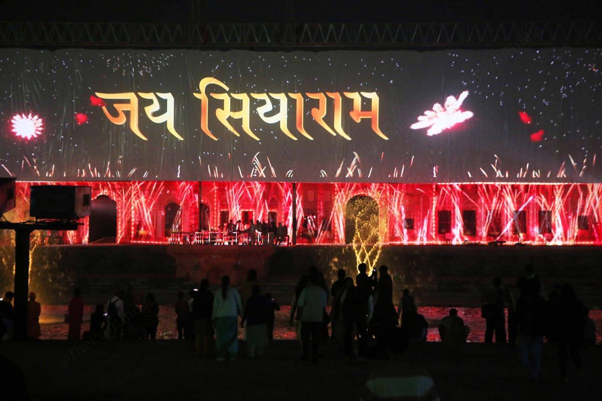 A one and half hour long light and sound show at Ram ki Pedi | Photo: Manisha Mondal | ThePrint