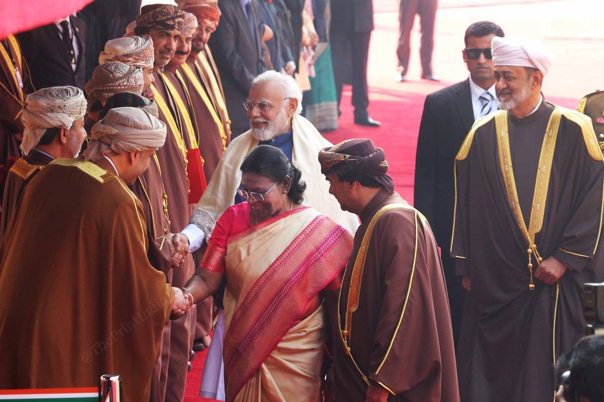 PM Modi, President Murmu meets the delegates from Oman | Photo: Praveen Jain | ThePrint