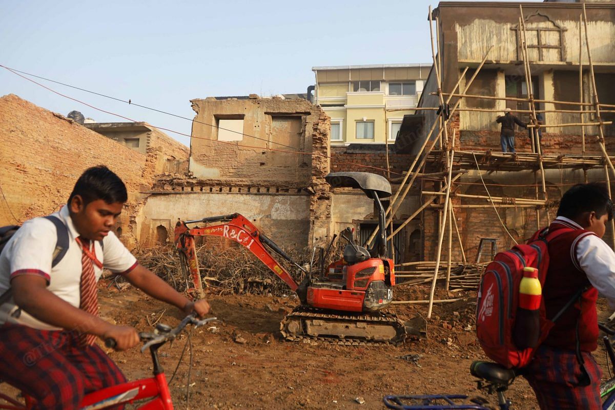 Construction of new roads in Ayodhya | Photo: Manisha Mondal | ThePrint