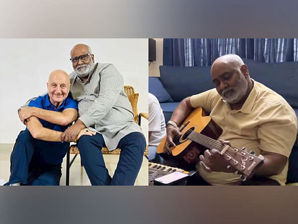 Anupam Kher shares glimpse of MM Keeravani's musical master class 