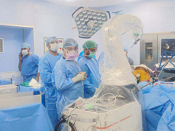 Northeast's First Robotic Knee Replacement at GMCH performed successfully by Dr. Sujoy Bhattacharjee of Sarvodaya Hospital, Faridabad 
