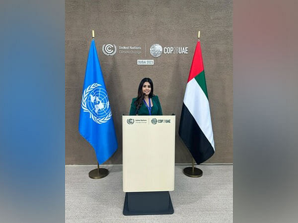 Shreya Ghodawat, Sustainability Advocate and SHE Changes Climate India Ambassador, talks at COP28's High-Level Multi Stakeholder Dialogue in Dubai