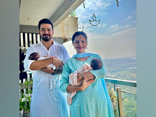 Rubina Dilaik, Abhinav Shukla drop first picture of twin girls, reveal their names