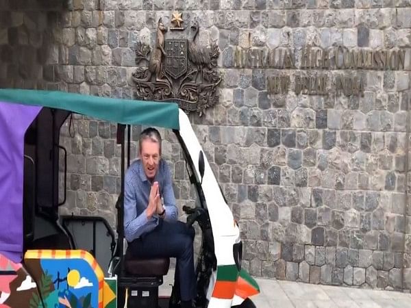 Nicholas McCaffrey begins tenure as Australia's Deputy High Commissioner in India in style, riding on an autorickshaw
