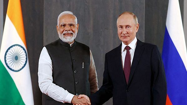 File photo of PM Narendra Modi with Russian President Vladimir Putin | ANI photo