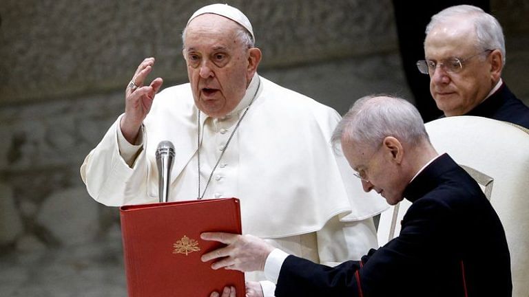 Pope Francis says ‘indiscriminately striking’ civilians is war crime in annual speech