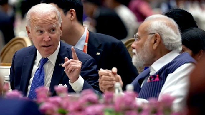File photo of US President Joe Biden and Indian PM Narendra Modi | ANI