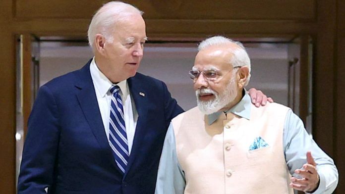 File photo of US President Joe Biden and Indian PM Narendra Modi | ANI