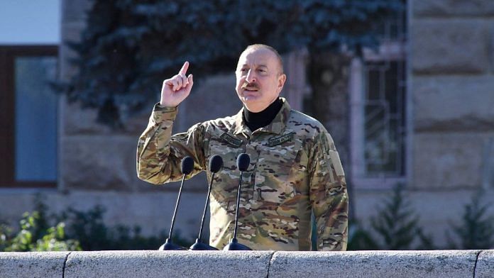 File photo of President Ilham Aliyev of Azerbaijan | Handout via Reuters