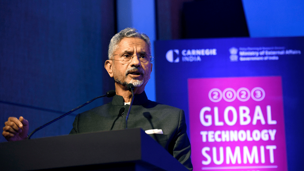 External Affairs Minister S. Jaishankar addresses opening session of 8th Global Technology Summit, in New Delhi | ANI