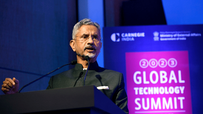 External Affairs Minister S. Jaishankar addresses opening session of 8th Global Technology Summit, in New Delhi | ANI