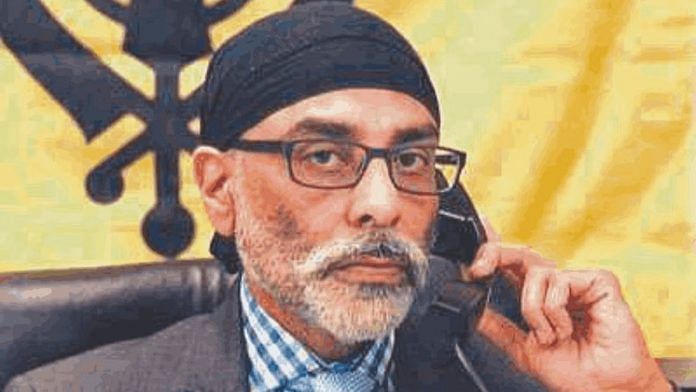 File photo of Gurpatwant Singh Pannun | Special arrangement