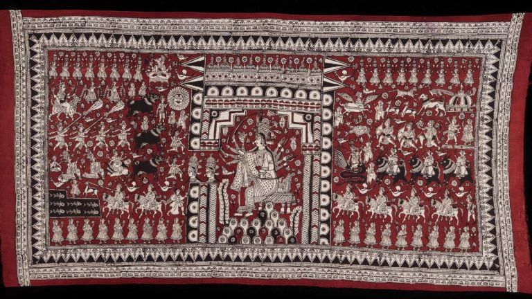Mata ni pachedi is Gujarat’s tribute to goddesses. It tells vibrant stories on fabric
