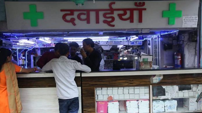 A pharmacy in New Delhi | Representational image | ThePrint