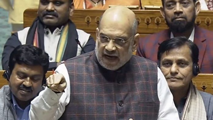 Home Minister Amit Shah speaks in Parliament Tuesday | Representational image | ANI