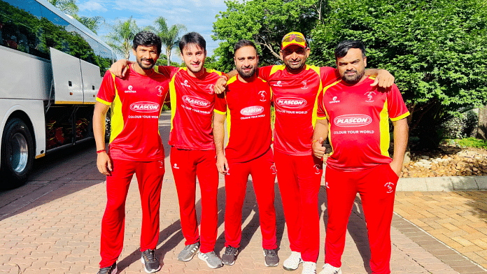 The group of Indian and Pakistani cricketers playing for Uganda | By Special Arrangement