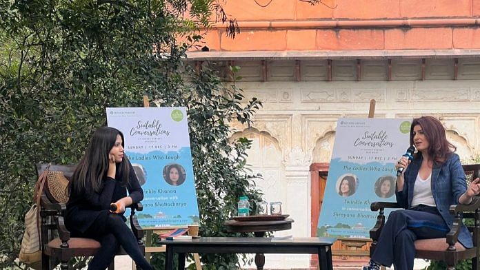 Shrayana Bhattacharya in conversation with Twinkle Khanna | Photo by special arrangement