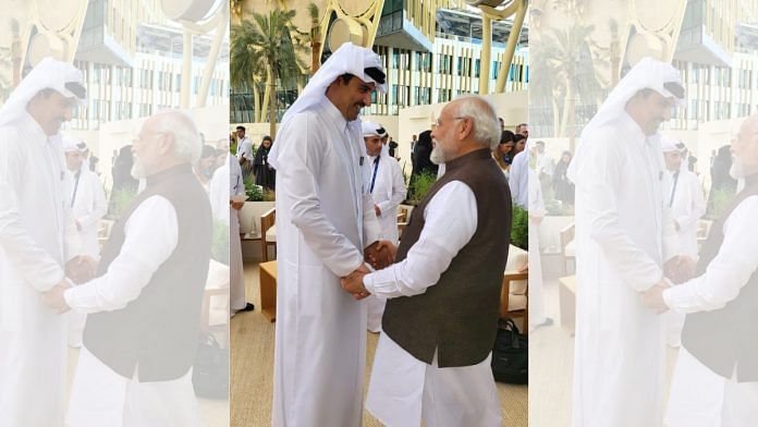 PM Modi with Qatar's Amir on the sidelines of COP28 |X/@narendramodi