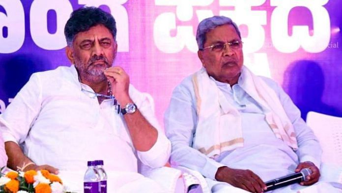 File photo of Karnataka CM Siddaramaiah (right) with his deputy D.K. Shivakumar | Pic credit: X/@DKShivakumar