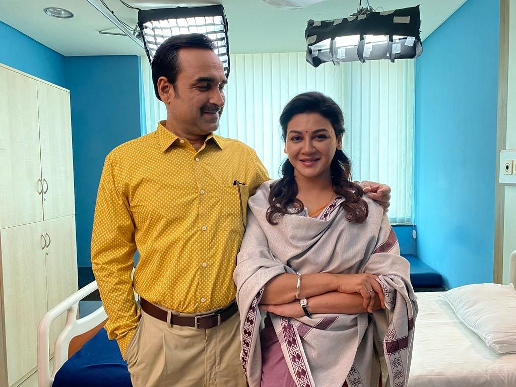 Jaya Ahsan with her Kadak Singh co-star Pankaj Tripathi | By special arrangement