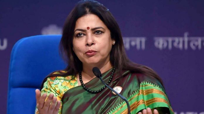 File photo of Minister of State for External Affairs and Culture Meenakshi Lekhi | Wiki Commons