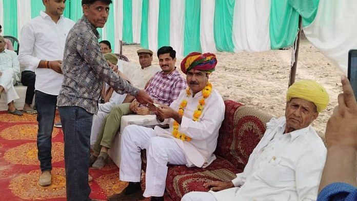 Virendra Singh attending an event in Danta Ramgarh | Photo: X/@MLA_Virendra