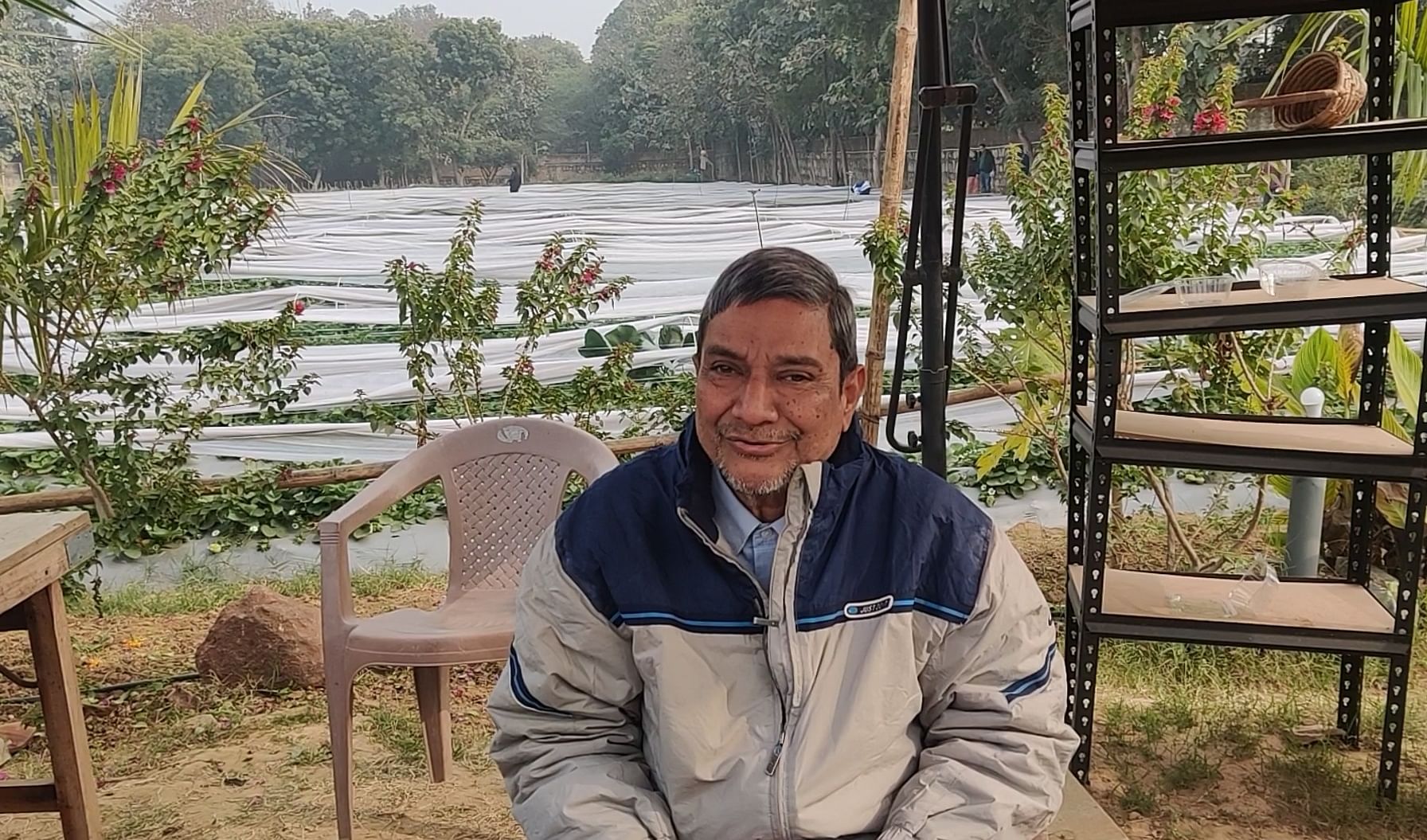 Jogendra Kumar Saraf, owner of the plot where Saraf farms is situated | Tina Das, ThePrint