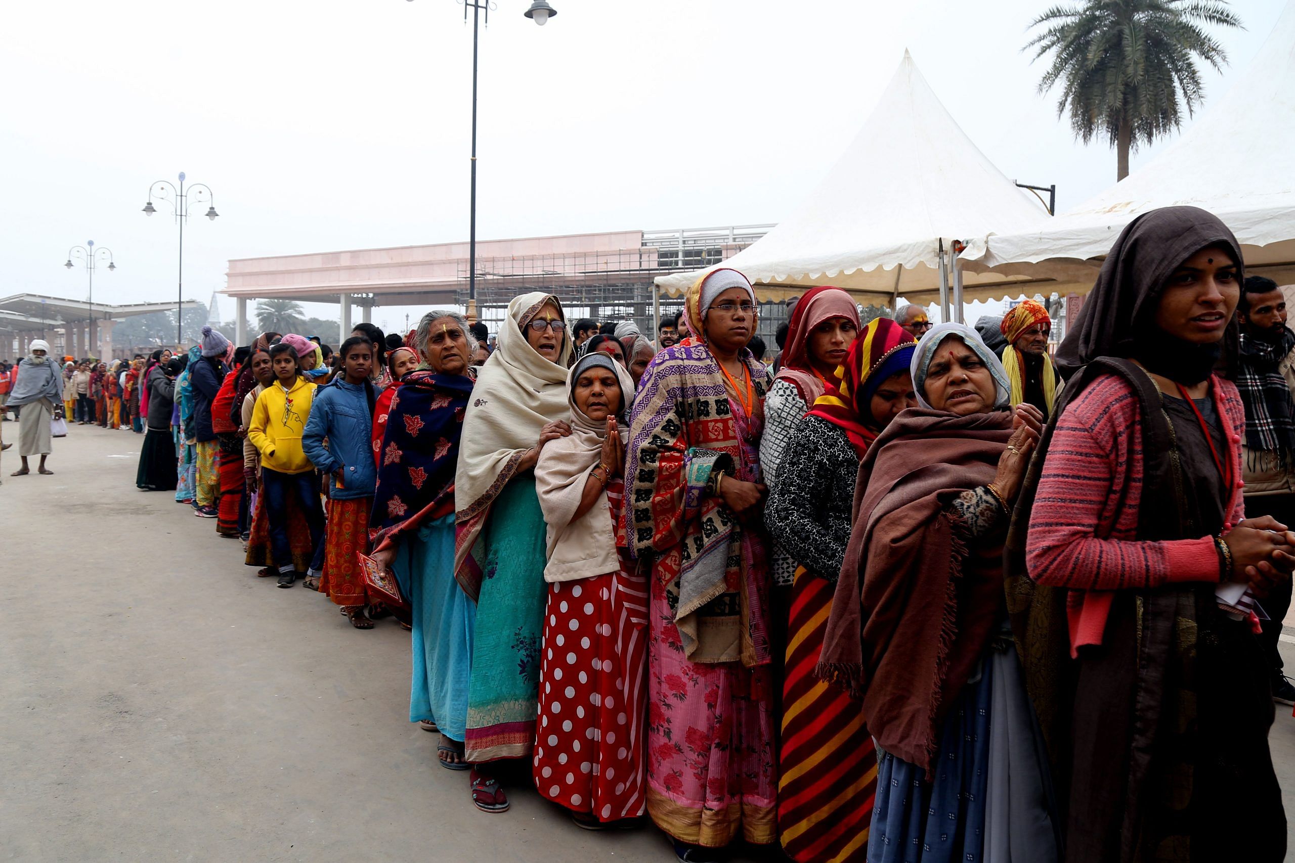 Queue outside Ram temple in Ayodhya | Suraj Singh Bisht | ThePrint