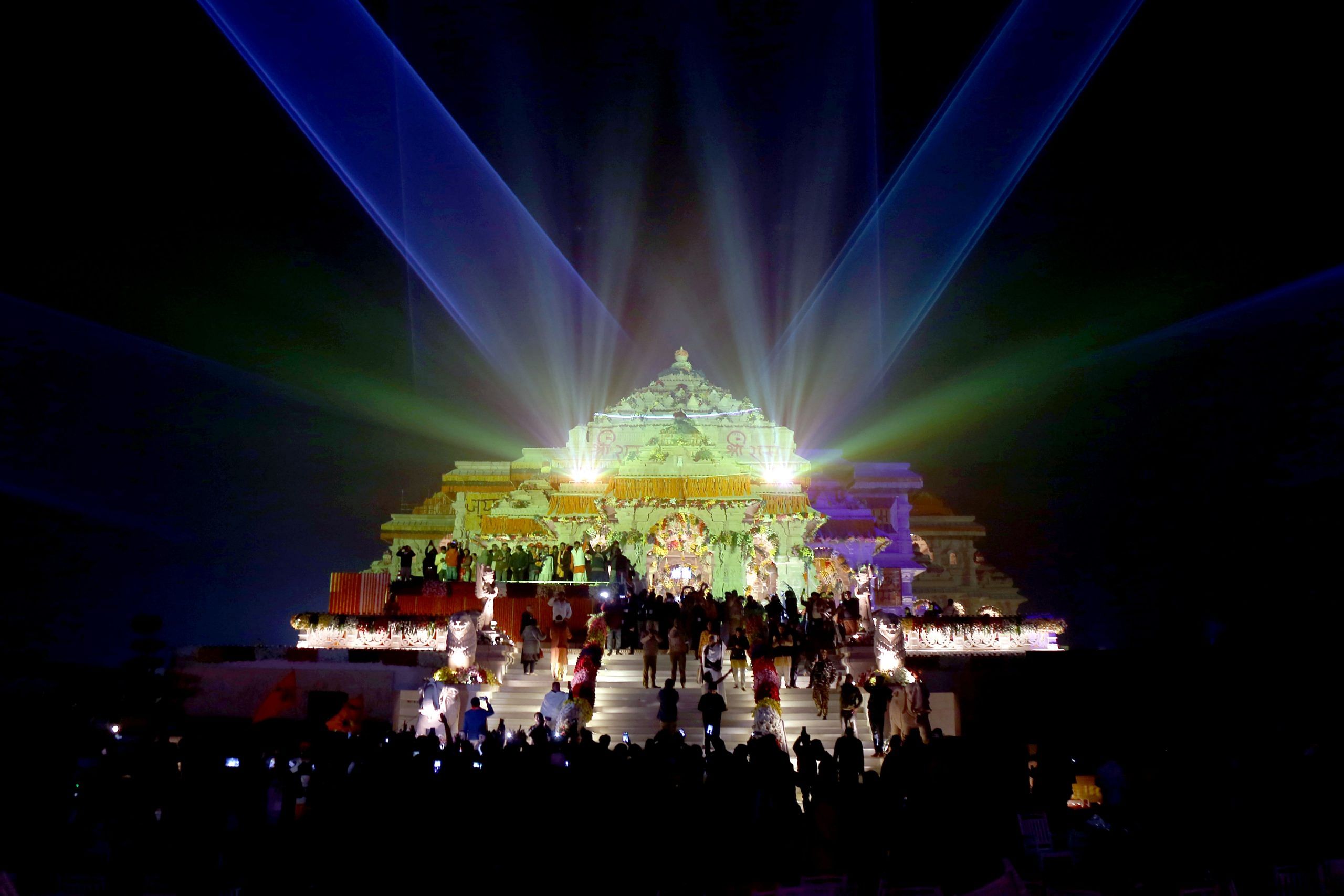 Laser show organised at Ram temple in Ayodhya | Suraj Singh Bisht | ThePrint