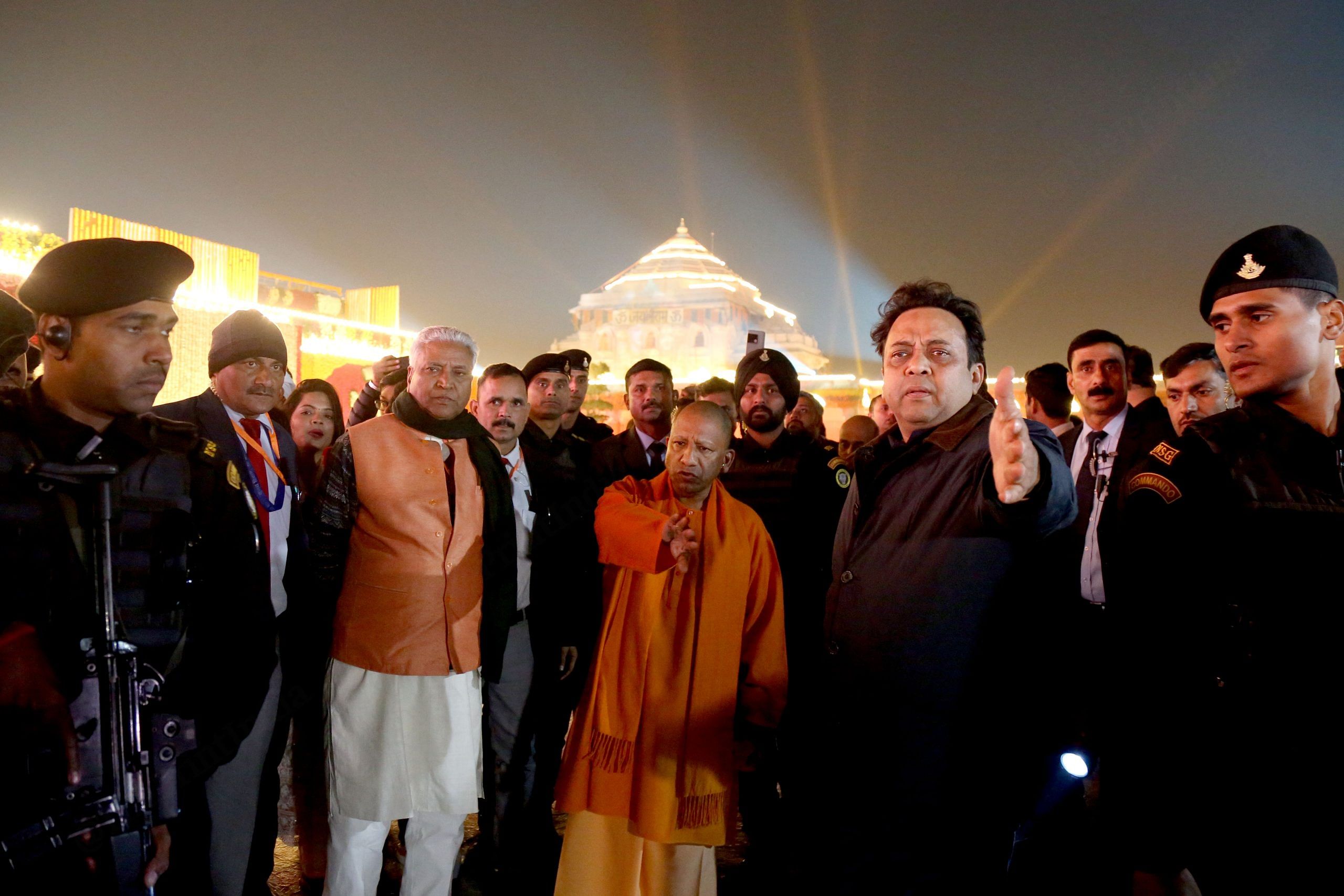 Uttar Pradesh CM Yogi Adityanath at Ram temple | Suraj Singh Bisht | ThePrint
