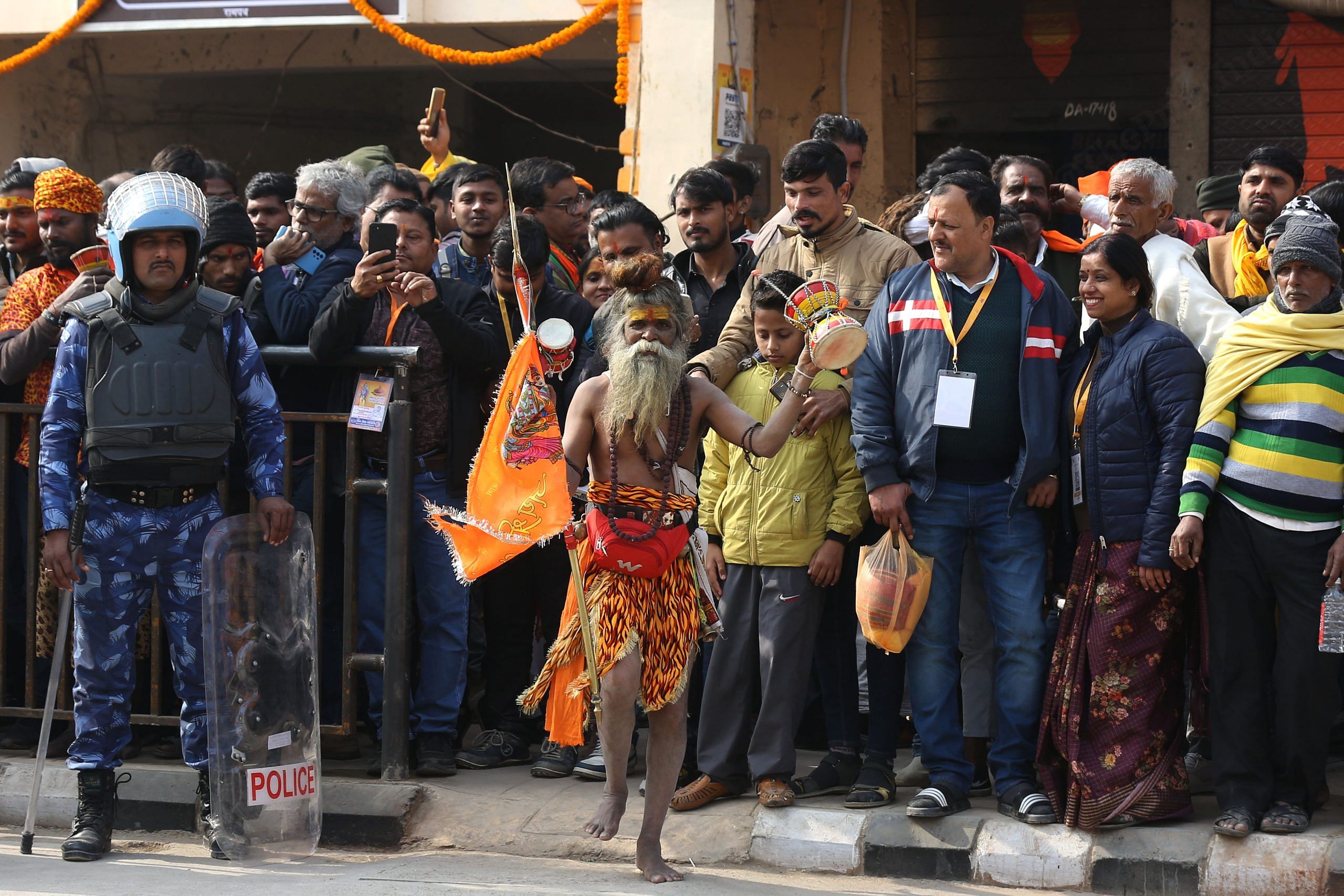 A sadhu in Ayodhya carries trident & damru | Suraj Singh Bisht | ThePrint