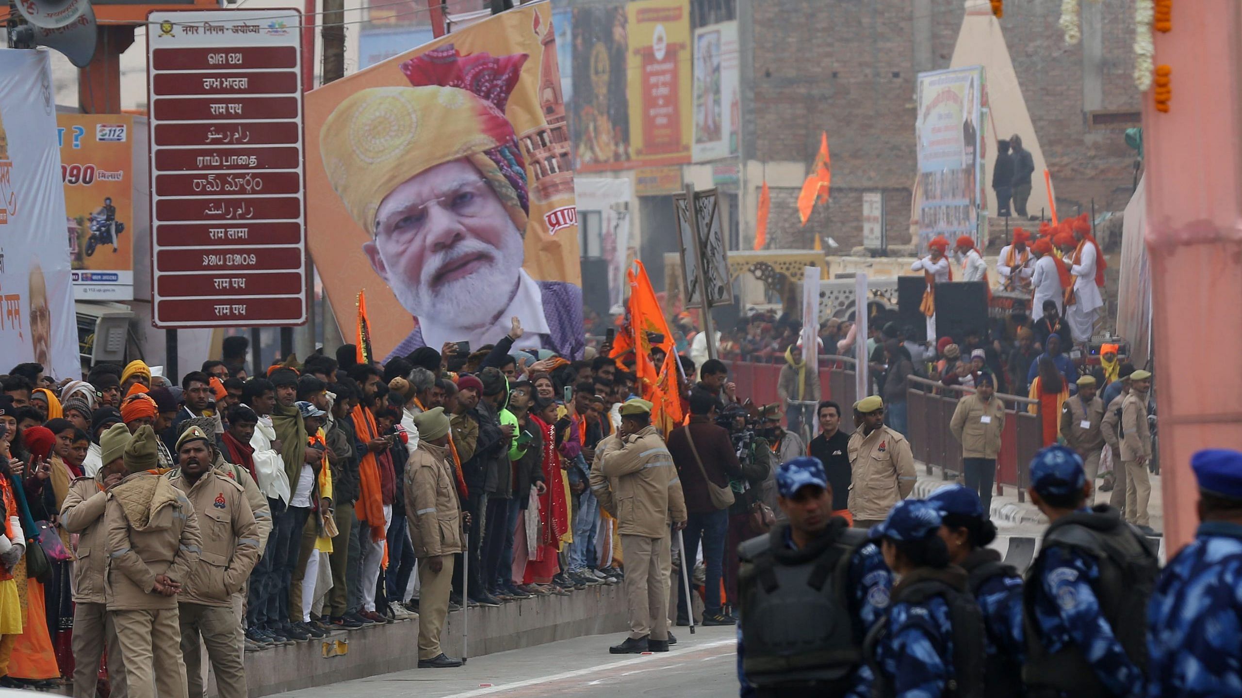 Security cordon ahead of Modi's arrival | Suraj Singh Bisht | ThePrint