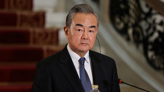 Chinese Foreign Minister Wang Yi holds a press conference, in Cairo, Egypt January 14, 2024 | Reuters